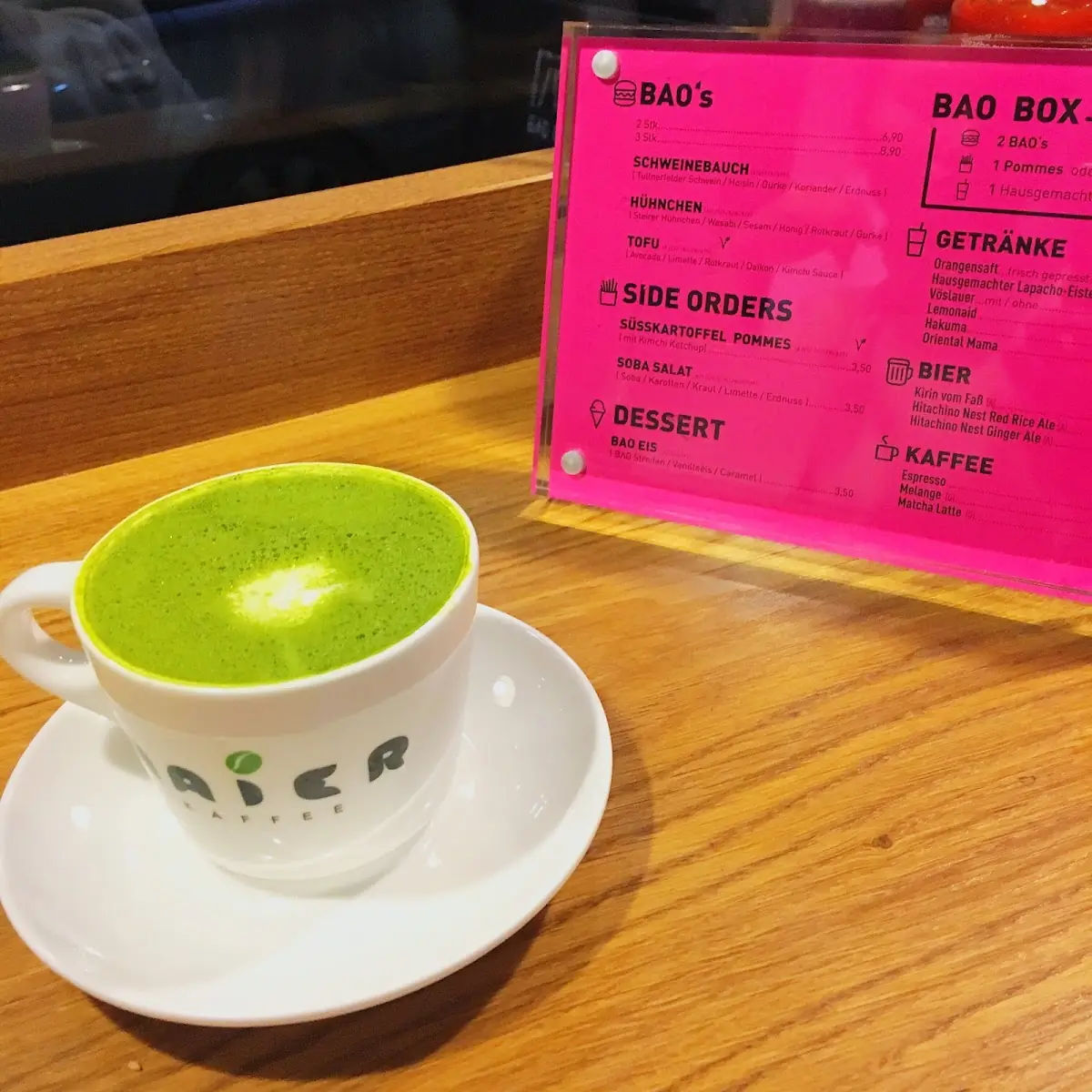 matcha latte 抹茶拿铁, BAO BAR 1070